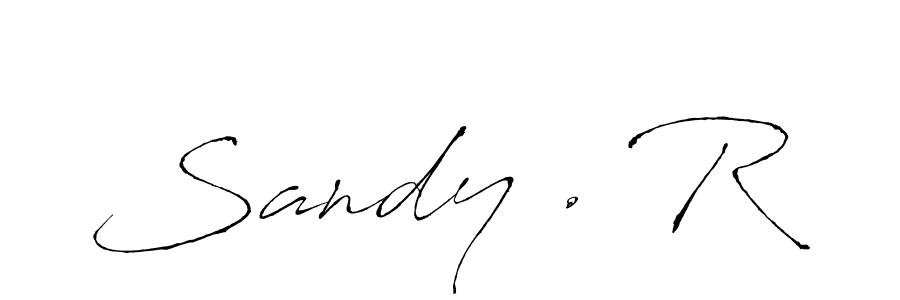 You should practise on your own different ways (Antro_Vectra) to write your name (Sandy . R) in signature. don't let someone else do it for you. Sandy . R signature style 6 images and pictures png