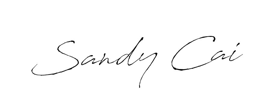 Create a beautiful signature design for name Sandy Cai. With this signature (Antro_Vectra) fonts, you can make a handwritten signature for free. Sandy Cai signature style 6 images and pictures png