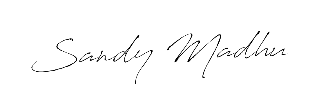 Also we have Sandy Madhu name is the best signature style. Create professional handwritten signature collection using Antro_Vectra autograph style. Sandy Madhu signature style 6 images and pictures png