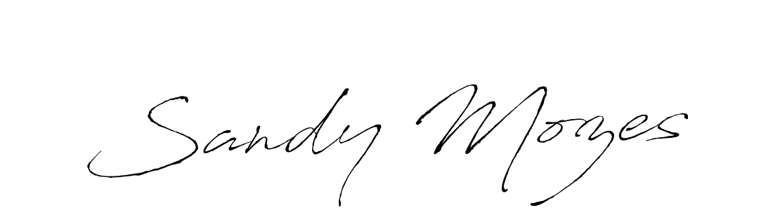 Sandy Mozes stylish signature style. Best Handwritten Sign (Antro_Vectra) for my name. Handwritten Signature Collection Ideas for my name Sandy Mozes. Sandy Mozes signature style 6 images and pictures png