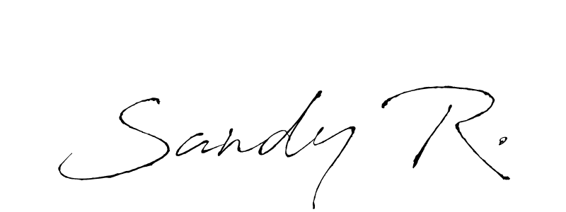 Also You can easily find your signature by using the search form. We will create Sandy R. name handwritten signature images for you free of cost using Antro_Vectra sign style. Sandy R. signature style 6 images and pictures png