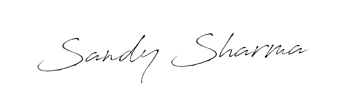 You should practise on your own different ways (Antro_Vectra) to write your name (Sandy Sharma) in signature. don't let someone else do it for you. Sandy Sharma signature style 6 images and pictures png