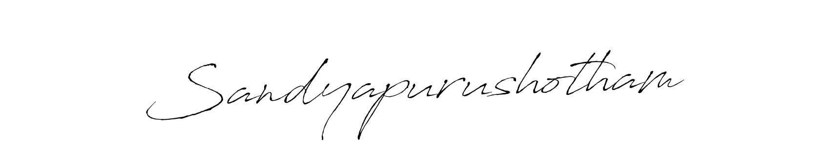 How to make Sandyapurushotham signature? Antro_Vectra is a professional autograph style. Create handwritten signature for Sandyapurushotham name. Sandyapurushotham signature style 6 images and pictures png