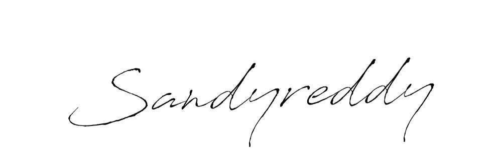 Create a beautiful signature design for name Sandyreddy. With this signature (Antro_Vectra) fonts, you can make a handwritten signature for free. Sandyreddy signature style 6 images and pictures png