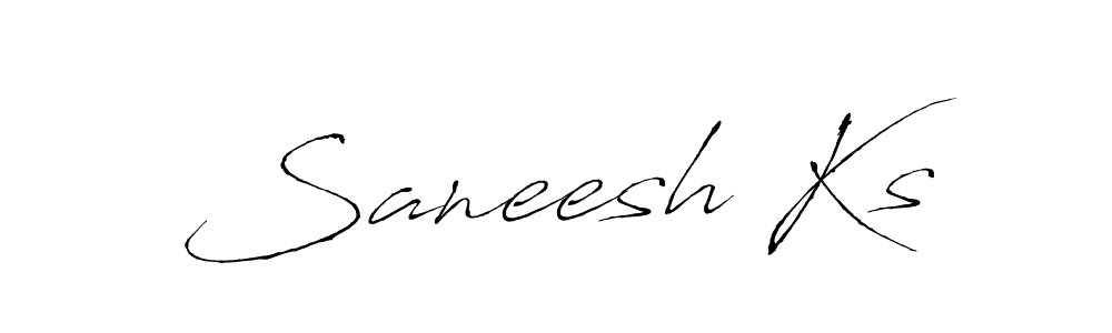The best way (Antro_Vectra) to make a short signature is to pick only two or three words in your name. The name Saneesh Ks include a total of six letters. For converting this name. Saneesh Ks signature style 6 images and pictures png