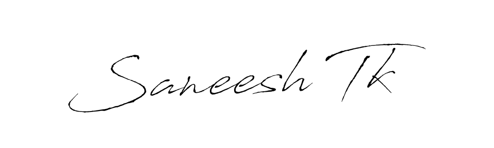 How to make Saneesh Tk name signature. Use Antro_Vectra style for creating short signs online. This is the latest handwritten sign. Saneesh Tk signature style 6 images and pictures png