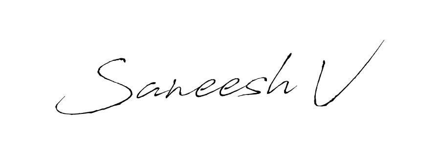 if you are searching for the best signature style for your name Saneesh V. so please give up your signature search. here we have designed multiple signature styles  using Antro_Vectra. Saneesh V signature style 6 images and pictures png