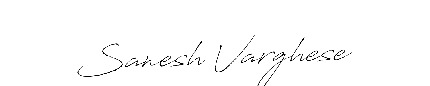 Make a short Sanesh Varghese signature style. Manage your documents anywhere anytime using Antro_Vectra. Create and add eSignatures, submit forms, share and send files easily. Sanesh Varghese signature style 6 images and pictures png