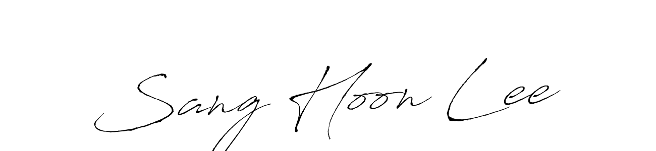 The best way (Antro_Vectra) to make a short signature is to pick only two or three words in your name. The name Sang Hoon Lee include a total of six letters. For converting this name. Sang Hoon Lee signature style 6 images and pictures png