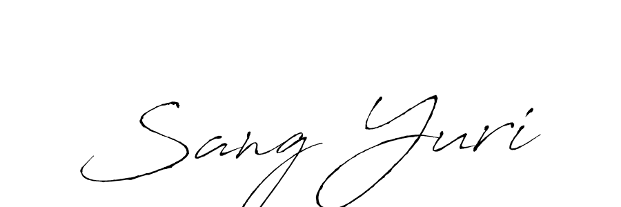 Make a beautiful signature design for name Sang Yuri. With this signature (Antro_Vectra) style, you can create a handwritten signature for free. Sang Yuri signature style 6 images and pictures png