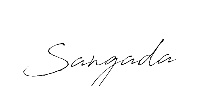 Create a beautiful signature design for name Sangada. With this signature (Antro_Vectra) fonts, you can make a handwritten signature for free. Sangada signature style 6 images and pictures png