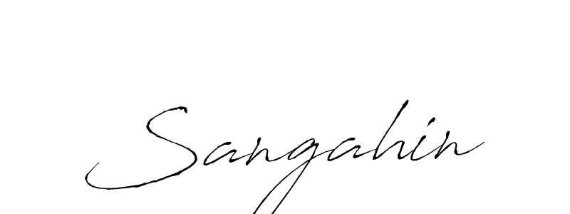 Similarly Antro_Vectra is the best handwritten signature design. Signature creator online .You can use it as an online autograph creator for name Sangahin. Sangahin signature style 6 images and pictures png