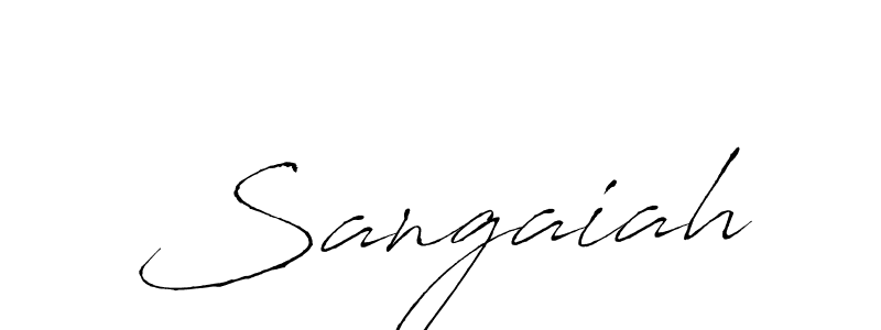 You should practise on your own different ways (Antro_Vectra) to write your name (Sangaiah) in signature. don't let someone else do it for you. Sangaiah signature style 6 images and pictures png