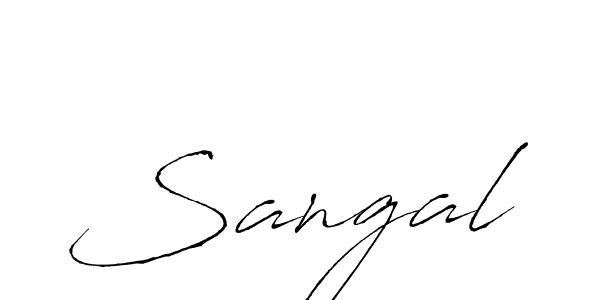 How to make Sangal signature? Antro_Vectra is a professional autograph style. Create handwritten signature for Sangal name. Sangal signature style 6 images and pictures png