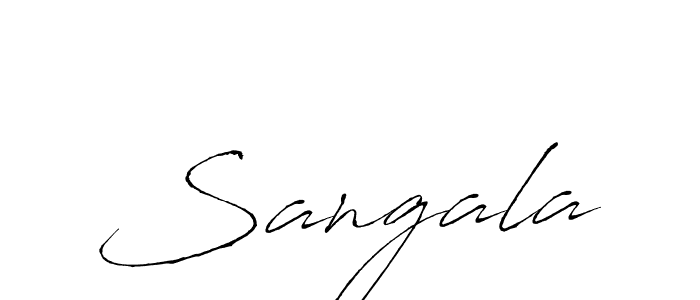 Create a beautiful signature design for name Sangala. With this signature (Antro_Vectra) fonts, you can make a handwritten signature for free. Sangala signature style 6 images and pictures png