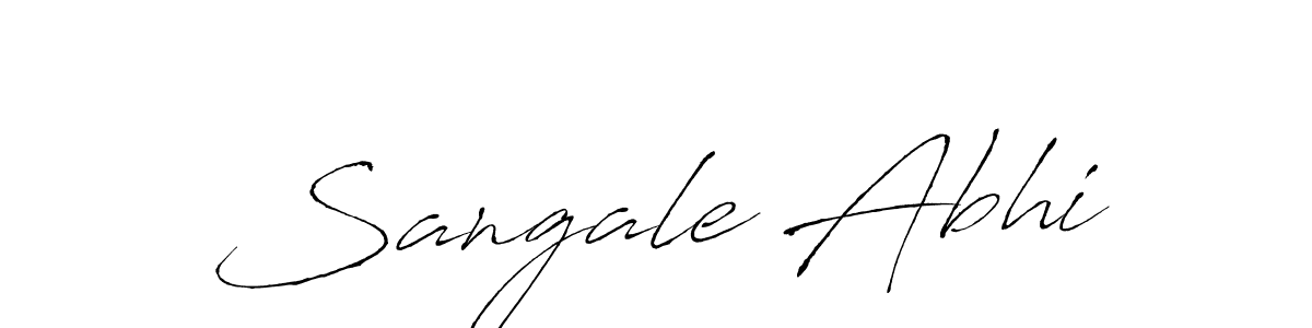Use a signature maker to create a handwritten signature online. With this signature software, you can design (Antro_Vectra) your own signature for name Sangale Abhi. Sangale Abhi signature style 6 images and pictures png