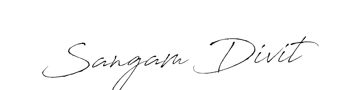 The best way (Antro_Vectra) to make a short signature is to pick only two or three words in your name. The name Sangam Divit include a total of six letters. For converting this name. Sangam Divit signature style 6 images and pictures png