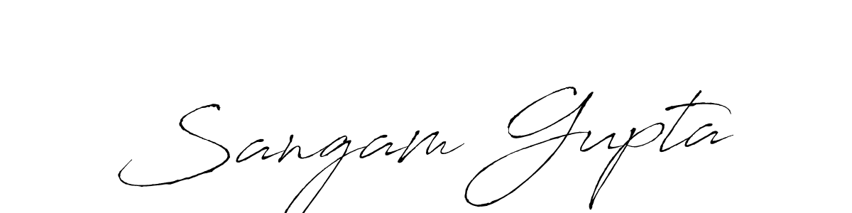 Use a signature maker to create a handwritten signature online. With this signature software, you can design (Antro_Vectra) your own signature for name Sangam Gupta. Sangam Gupta signature style 6 images and pictures png