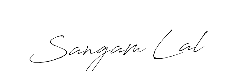 Design your own signature with our free online signature maker. With this signature software, you can create a handwritten (Antro_Vectra) signature for name Sangam Lal. Sangam Lal signature style 6 images and pictures png