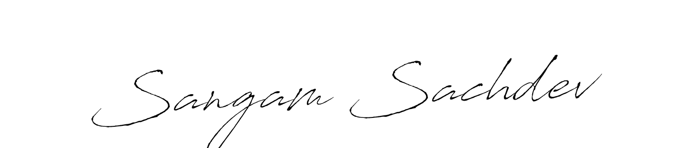 It looks lik you need a new signature style for name Sangam Sachdev. Design unique handwritten (Antro_Vectra) signature with our free signature maker in just a few clicks. Sangam Sachdev signature style 6 images and pictures png