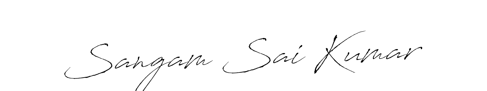 Also You can easily find your signature by using the search form. We will create Sangam Sai Kumar name handwritten signature images for you free of cost using Antro_Vectra sign style. Sangam Sai Kumar signature style 6 images and pictures png