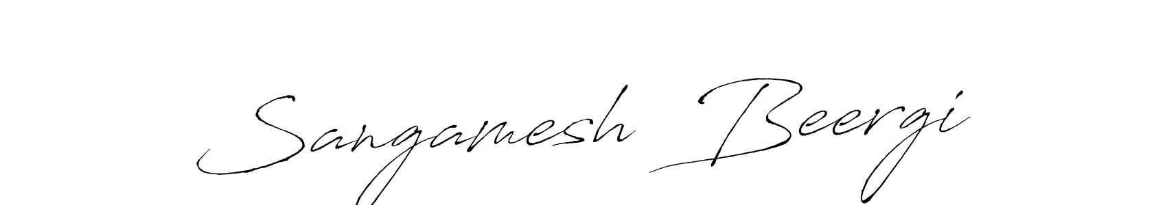 Design your own signature with our free online signature maker. With this signature software, you can create a handwritten (Antro_Vectra) signature for name Sangamesh  Beergi. Sangamesh  Beergi signature style 6 images and pictures png