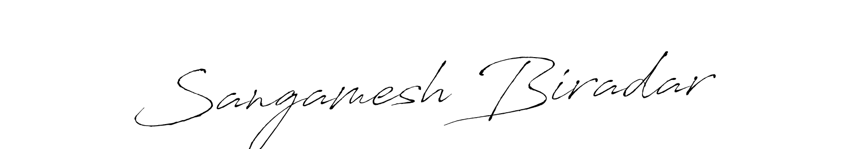 You should practise on your own different ways (Antro_Vectra) to write your name (Sangamesh Biradar) in signature. don't let someone else do it for you. Sangamesh Biradar signature style 6 images and pictures png