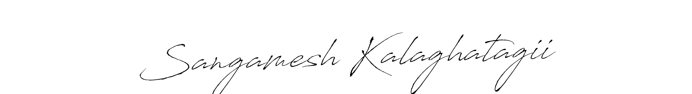 Sangamesh Kalaghatagii stylish signature style. Best Handwritten Sign (Antro_Vectra) for my name. Handwritten Signature Collection Ideas for my name Sangamesh Kalaghatagii. Sangamesh Kalaghatagii signature style 6 images and pictures png