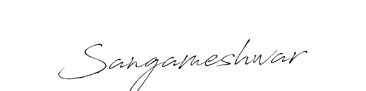 The best way (Antro_Vectra) to make a short signature is to pick only two or three words in your name. The name Sangameshwar include a total of six letters. For converting this name. Sangameshwar signature style 6 images and pictures png