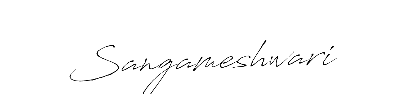 Sangameshwari stylish signature style. Best Handwritten Sign (Antro_Vectra) for my name. Handwritten Signature Collection Ideas for my name Sangameshwari. Sangameshwari signature style 6 images and pictures png