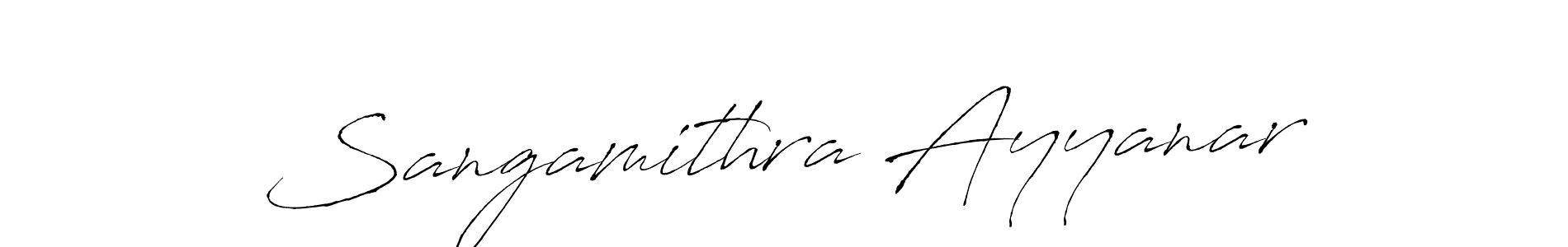 Use a signature maker to create a handwritten signature online. With this signature software, you can design (Antro_Vectra) your own signature for name Sangamithra Ayyanar. Sangamithra Ayyanar signature style 6 images and pictures png
