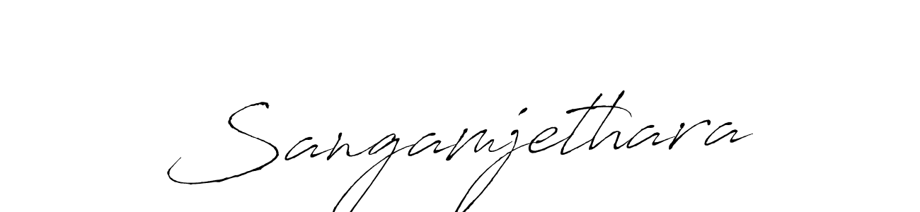 Sangamjethara stylish signature style. Best Handwritten Sign (Antro_Vectra) for my name. Handwritten Signature Collection Ideas for my name Sangamjethara. Sangamjethara signature style 6 images and pictures png