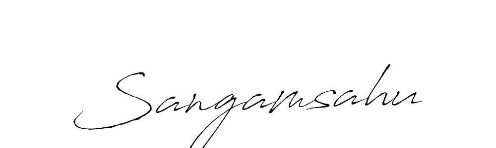 Also You can easily find your signature by using the search form. We will create Sangamsahu name handwritten signature images for you free of cost using Antro_Vectra sign style. Sangamsahu signature style 6 images and pictures png