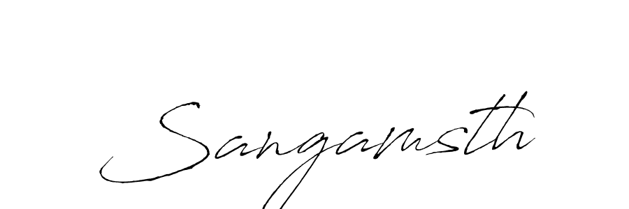 You can use this online signature creator to create a handwritten signature for the name Sangamsth. This is the best online autograph maker. Sangamsth signature style 6 images and pictures png