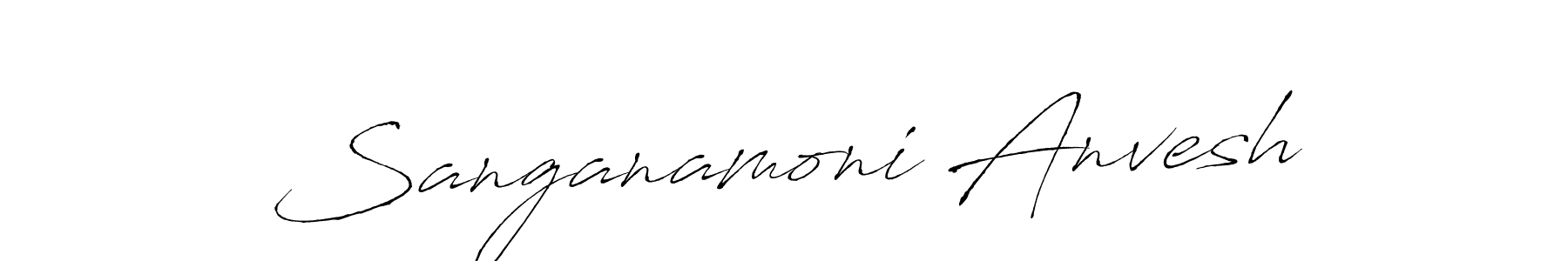 Create a beautiful signature design for name Sanganamoni Anvesh. With this signature (Antro_Vectra) fonts, you can make a handwritten signature for free. Sanganamoni Anvesh signature style 6 images and pictures png