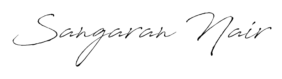 Get an exclusive digital autograph for Sangaran Nair. The Antro_Vectra typeface captures the charm of real penmanship on paper. Sangaran Nair signature style 6 images and pictures png