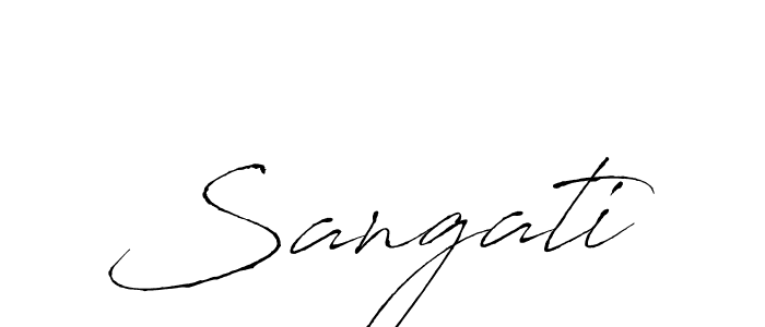 Sangati stylish signature style. Best Handwritten Sign (Antro_Vectra) for my name. Handwritten Signature Collection Ideas for my name Sangati. Sangati signature style 6 images and pictures png