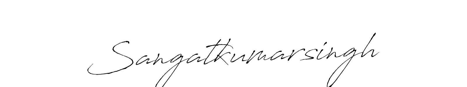 This is the best signature style for the Sangatkumarsingh name. Also you like these signature font (Antro_Vectra). Mix name signature. Sangatkumarsingh signature style 6 images and pictures png