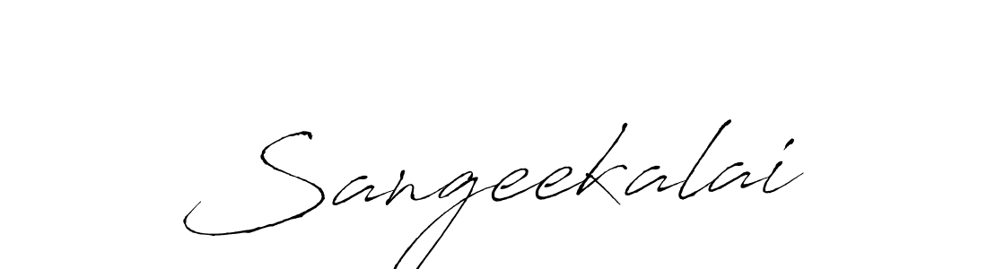 Sangeekalai stylish signature style. Best Handwritten Sign (Antro_Vectra) for my name. Handwritten Signature Collection Ideas for my name Sangeekalai. Sangeekalai signature style 6 images and pictures png