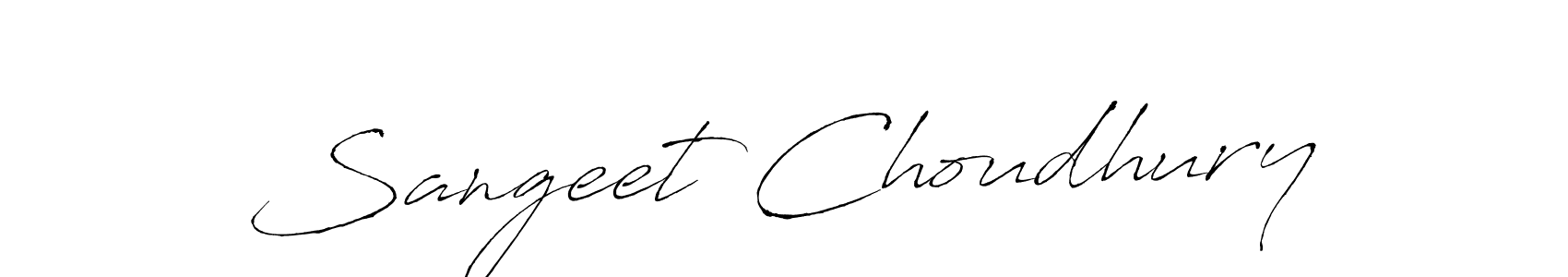 Create a beautiful signature design for name Sangeet Choudhury. With this signature (Antro_Vectra) fonts, you can make a handwritten signature for free. Sangeet Choudhury signature style 6 images and pictures png