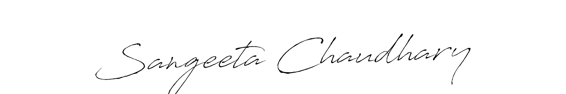 Create a beautiful signature design for name Sangeeta Chaudhary. With this signature (Antro_Vectra) fonts, you can make a handwritten signature for free. Sangeeta Chaudhary signature style 6 images and pictures png