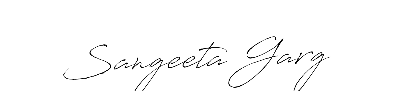 Sangeeta Garg stylish signature style. Best Handwritten Sign (Antro_Vectra) for my name. Handwritten Signature Collection Ideas for my name Sangeeta Garg. Sangeeta Garg signature style 6 images and pictures png