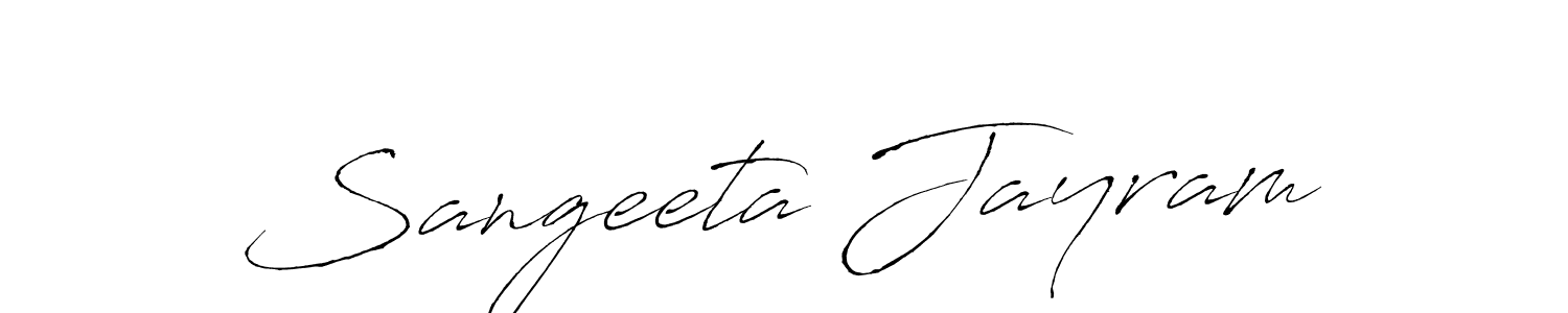 You should practise on your own different ways (Antro_Vectra) to write your name (Sangeeta Jayram) in signature. don't let someone else do it for you. Sangeeta Jayram signature style 6 images and pictures png