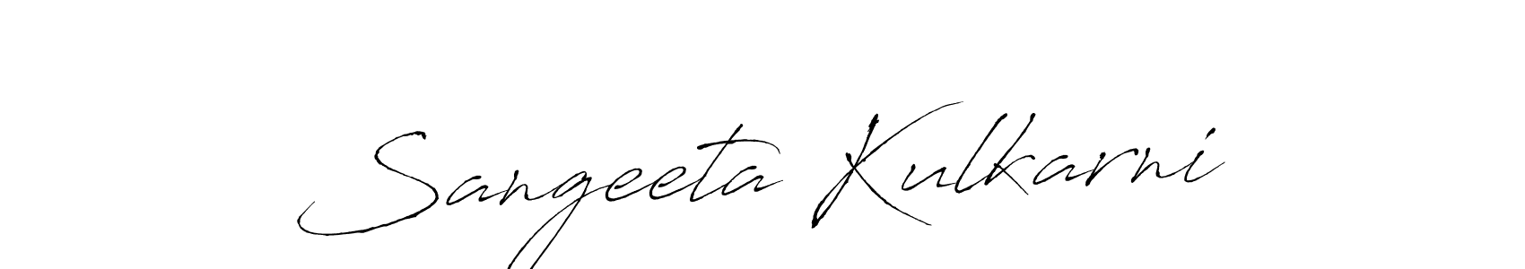 Design your own signature with our free online signature maker. With this signature software, you can create a handwritten (Antro_Vectra) signature for name Sangeeta Kulkarni. Sangeeta Kulkarni signature style 6 images and pictures png