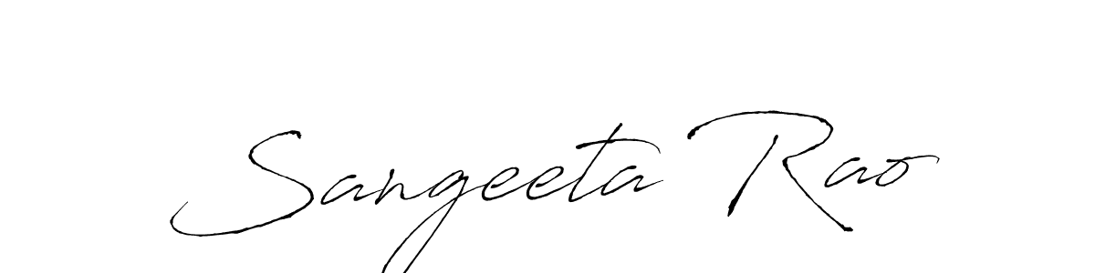Antro_Vectra is a professional signature style that is perfect for those who want to add a touch of class to their signature. It is also a great choice for those who want to make their signature more unique. Get Sangeeta Rao name to fancy signature for free. Sangeeta Rao signature style 6 images and pictures png