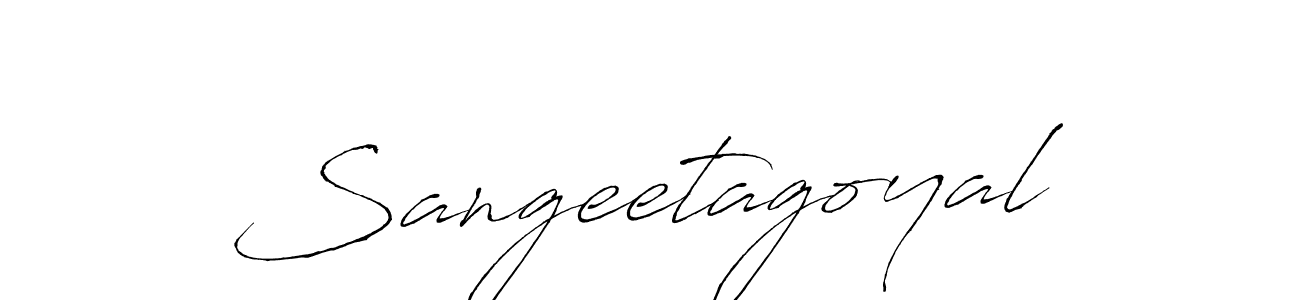 Sangeetagoyal stylish signature style. Best Handwritten Sign (Antro_Vectra) for my name. Handwritten Signature Collection Ideas for my name Sangeetagoyal. Sangeetagoyal signature style 6 images and pictures png