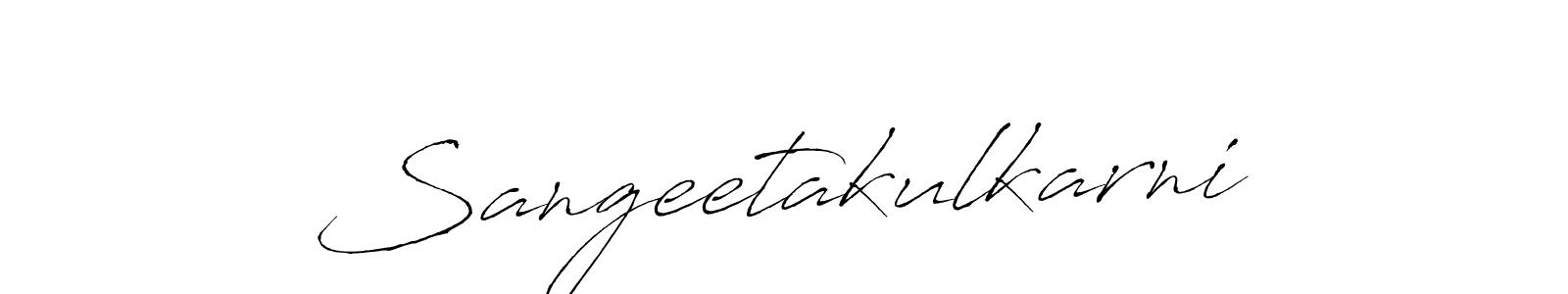 Also we have Sangeetakulkarni name is the best signature style. Create professional handwritten signature collection using Antro_Vectra autograph style. Sangeetakulkarni signature style 6 images and pictures png