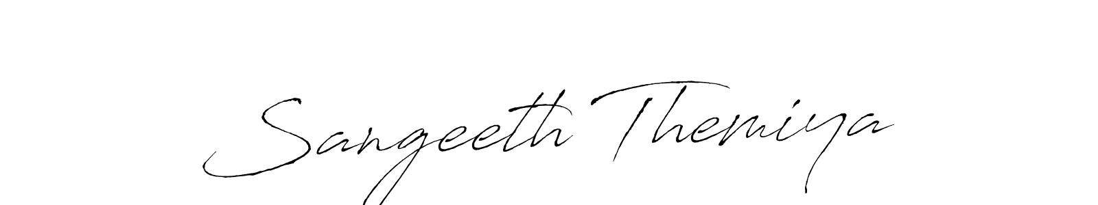 How to make Sangeeth Themiya name signature. Use Antro_Vectra style for creating short signs online. This is the latest handwritten sign. Sangeeth Themiya signature style 6 images and pictures png