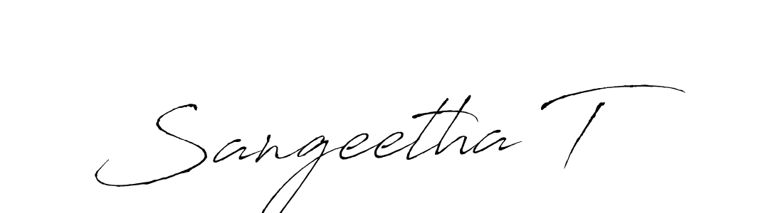 Antro_Vectra is a professional signature style that is perfect for those who want to add a touch of class to their signature. It is also a great choice for those who want to make their signature more unique. Get Sangeetha T name to fancy signature for free. Sangeetha T signature style 6 images and pictures png