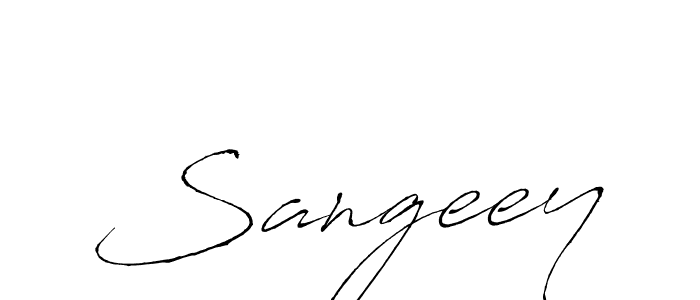 Sangeey stylish signature style. Best Handwritten Sign (Antro_Vectra) for my name. Handwritten Signature Collection Ideas for my name Sangeey. Sangeey signature style 6 images and pictures png
